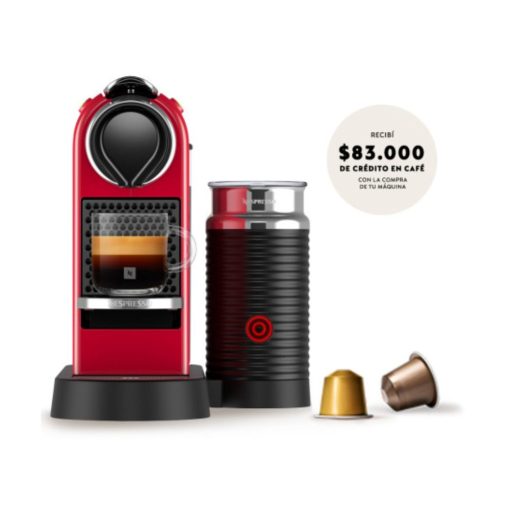 Cafetera Nespresso Citiz&Milk Cherry Pack