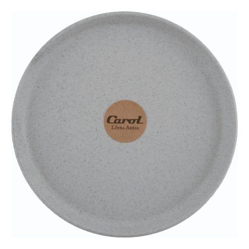 Set Carol De 6 Platos Playos Postre 20.5 Cm Gris