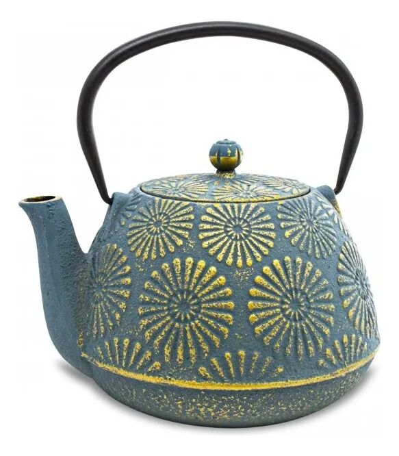 Tetera De Hierro Margarita Blue & Gold 1.2 L