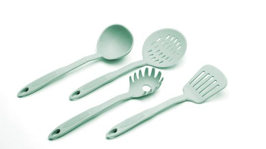 Set De 4 Utensilios Verde Carol Areia